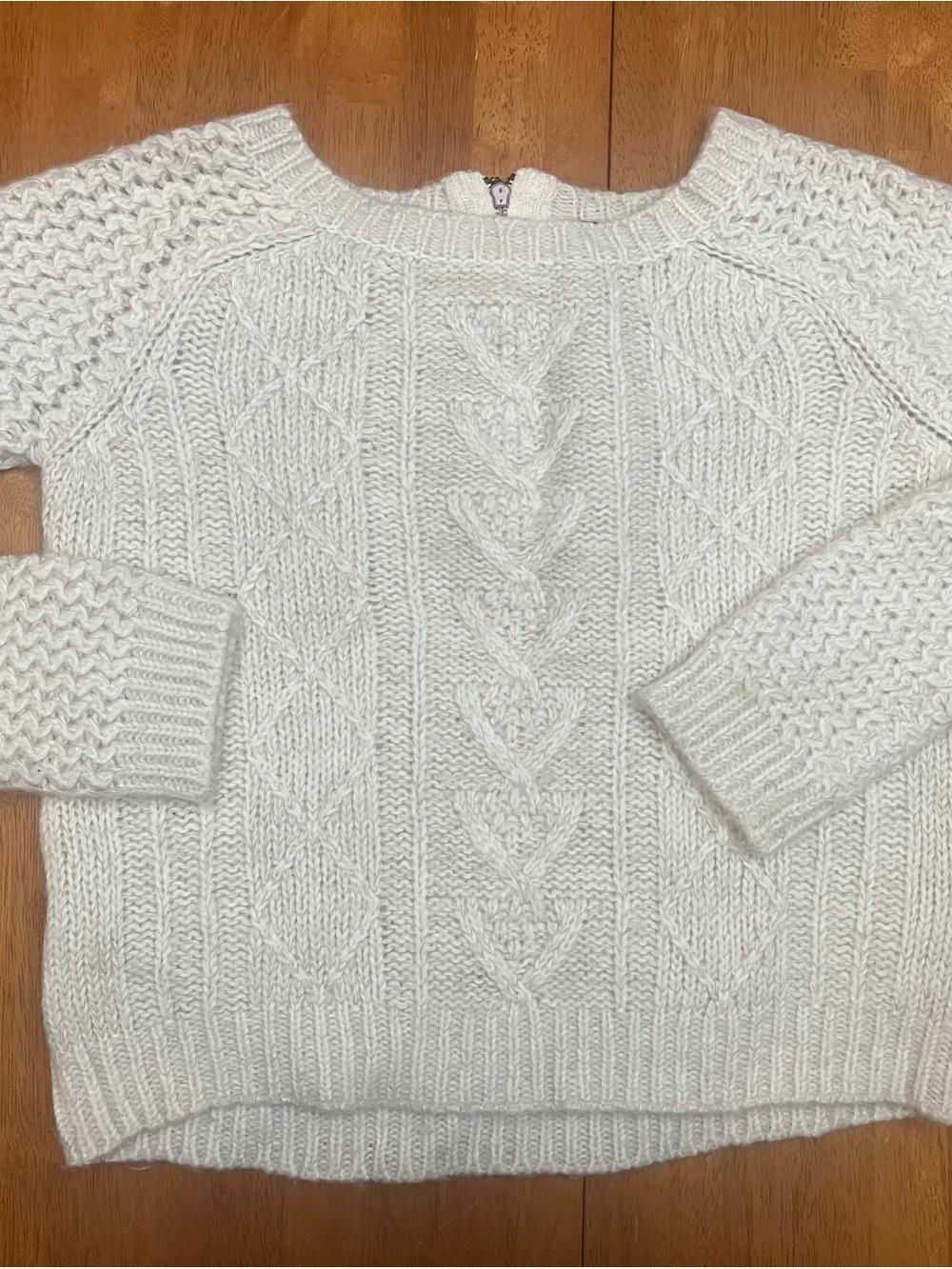 Cynthia Rowley Ivory Wool Blend Sweater